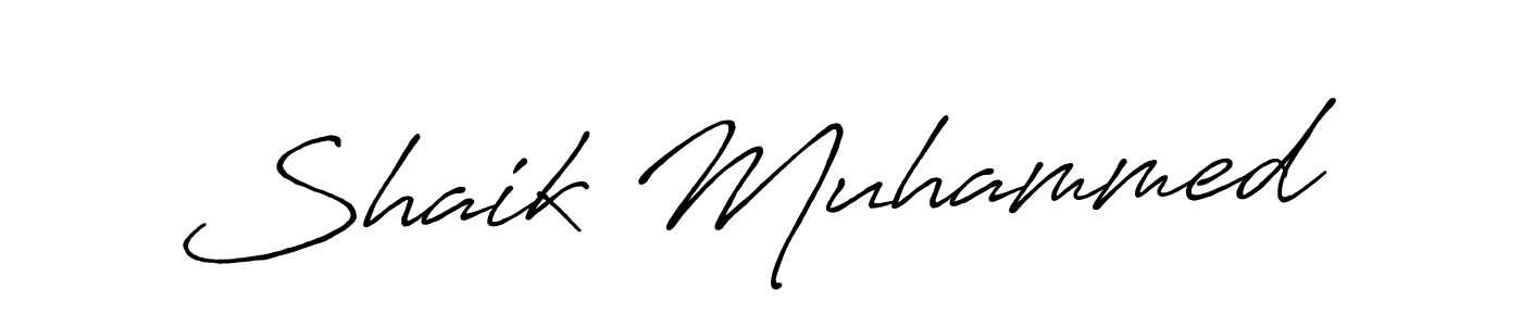 Make a short Shaik Muhammed signature style. Manage your documents anywhere anytime using Antro_Vectra_Bolder. Create and add eSignatures, submit forms, share and send files easily. Shaik Muhammed signature style 7 images and pictures png