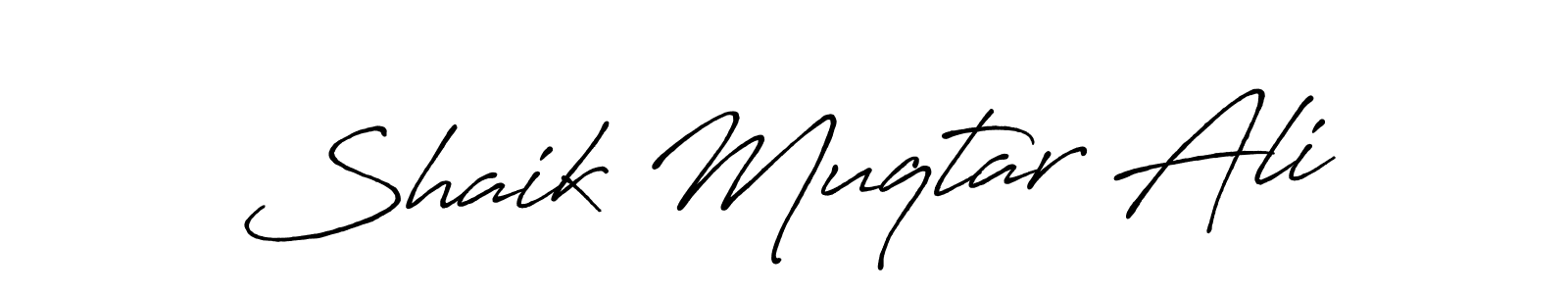 Also You can easily find your signature by using the search form. We will create Shaik Muqtar Ali name handwritten signature images for you free of cost using Antro_Vectra_Bolder sign style. Shaik Muqtar Ali signature style 7 images and pictures png