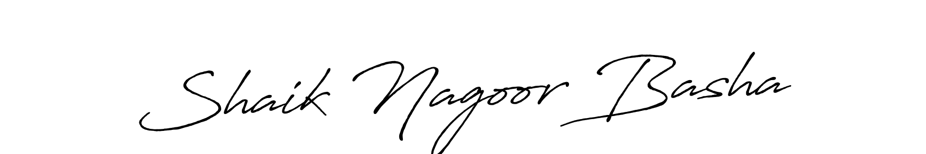 Design your own signature with our free online signature maker. With this signature software, you can create a handwritten (Antro_Vectra_Bolder) signature for name Shaik Nagoor Basha. Shaik Nagoor Basha signature style 7 images and pictures png