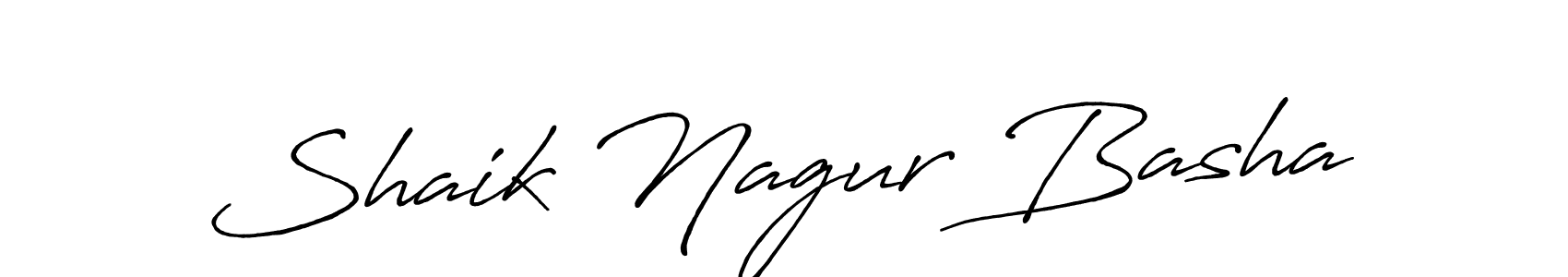 Use a signature maker to create a handwritten signature online. With this signature software, you can design (Antro_Vectra_Bolder) your own signature for name Shaik Nagur Basha. Shaik Nagur Basha signature style 7 images and pictures png