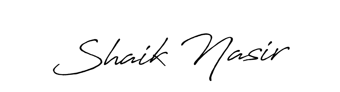 You should practise on your own different ways (Antro_Vectra_Bolder) to write your name (Shaik Nasir) in signature. don't let someone else do it for you. Shaik Nasir signature style 7 images and pictures png