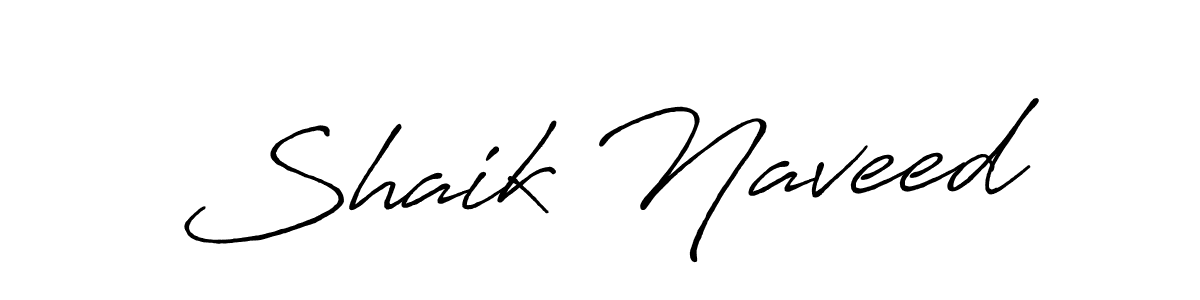 The best way (Antro_Vectra_Bolder) to make a short signature is to pick only two or three words in your name. The name Shaik Naveed include a total of six letters. For converting this name. Shaik Naveed signature style 7 images and pictures png