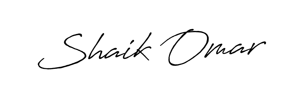 Make a beautiful signature design for name Shaik Omar. With this signature (Antro_Vectra_Bolder) style, you can create a handwritten signature for free. Shaik Omar signature style 7 images and pictures png