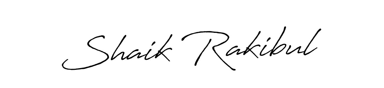 How to make Shaik Rakibul signature? Antro_Vectra_Bolder is a professional autograph style. Create handwritten signature for Shaik Rakibul name. Shaik Rakibul signature style 7 images and pictures png