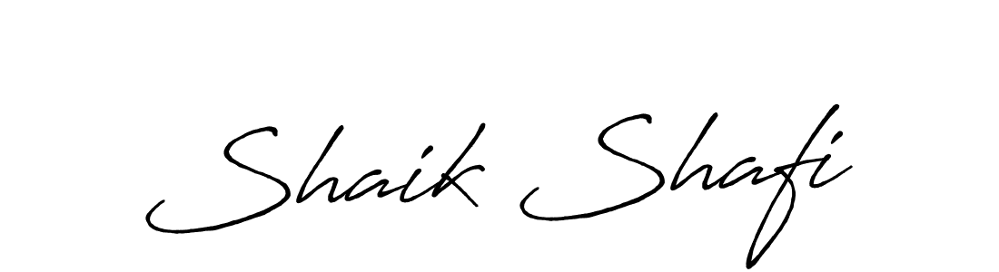 Design your own signature with our free online signature maker. With this signature software, you can create a handwritten (Antro_Vectra_Bolder) signature for name Shaik Shafi. Shaik Shafi signature style 7 images and pictures png