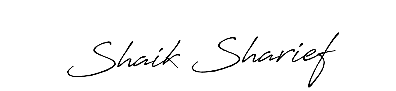 Antro_Vectra_Bolder is a professional signature style that is perfect for those who want to add a touch of class to their signature. It is also a great choice for those who want to make their signature more unique. Get Shaik Sharief name to fancy signature for free. Shaik Sharief signature style 7 images and pictures png