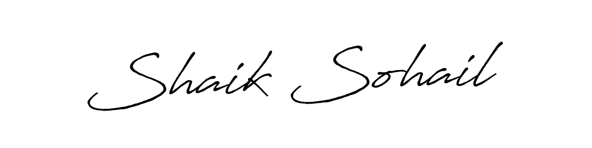 Make a beautiful signature design for name Shaik Sohail. Use this online signature maker to create a handwritten signature for free. Shaik Sohail signature style 7 images and pictures png