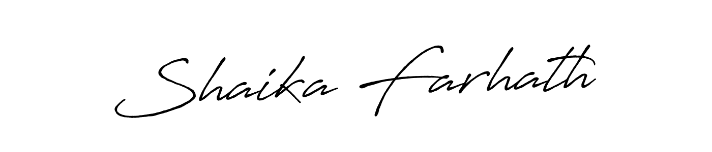 Here are the top 10 professional signature styles for the name Shaika Farhath. These are the best autograph styles you can use for your name. Shaika Farhath signature style 7 images and pictures png