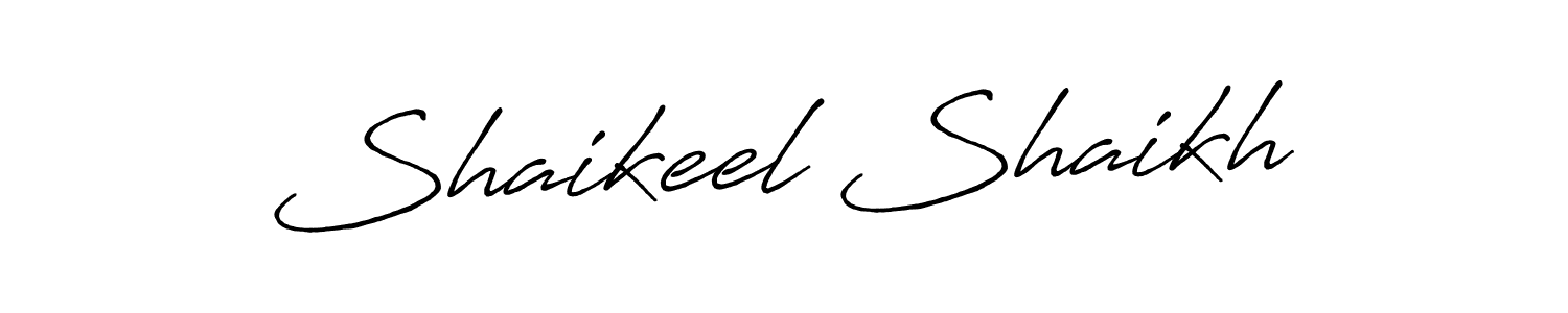 How to make Shaikeel Shaikh signature? Antro_Vectra_Bolder is a professional autograph style. Create handwritten signature for Shaikeel Shaikh name. Shaikeel Shaikh signature style 7 images and pictures png