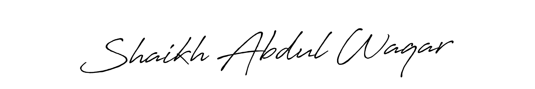 Make a short Shaikh Abdul Waqar signature style. Manage your documents anywhere anytime using Antro_Vectra_Bolder. Create and add eSignatures, submit forms, share and send files easily. Shaikh Abdul Waqar signature style 7 images and pictures png