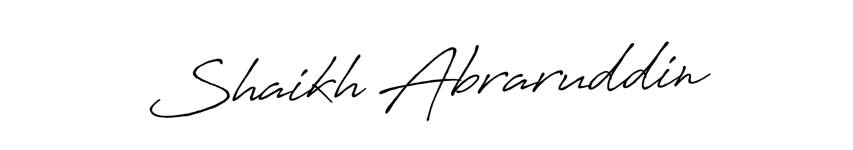 You should practise on your own different ways (Antro_Vectra_Bolder) to write your name (Shaikh Abraruddin) in signature. don't let someone else do it for you. Shaikh Abraruddin signature style 7 images and pictures png