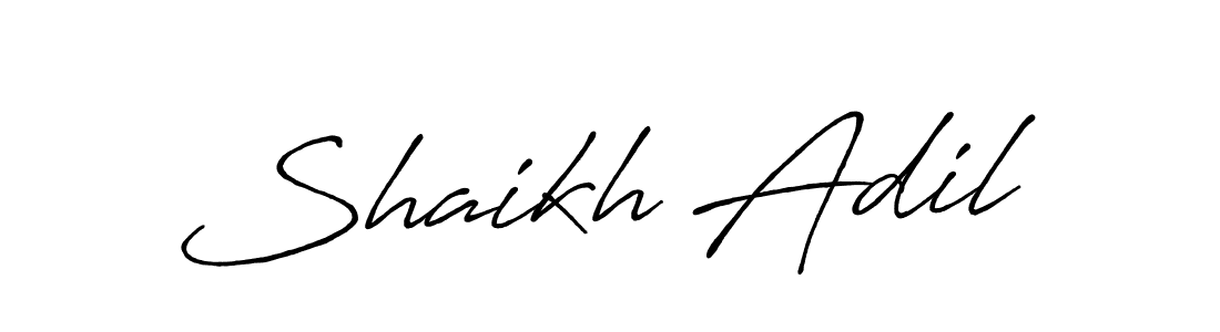 You should practise on your own different ways (Antro_Vectra_Bolder) to write your name (Shaikh Adil) in signature. don't let someone else do it for you. Shaikh Adil signature style 7 images and pictures png