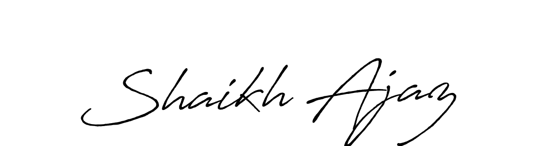 Similarly Antro_Vectra_Bolder is the best handwritten signature design. Signature creator online .You can use it as an online autograph creator for name Shaikh Ajaz. Shaikh Ajaz signature style 7 images and pictures png