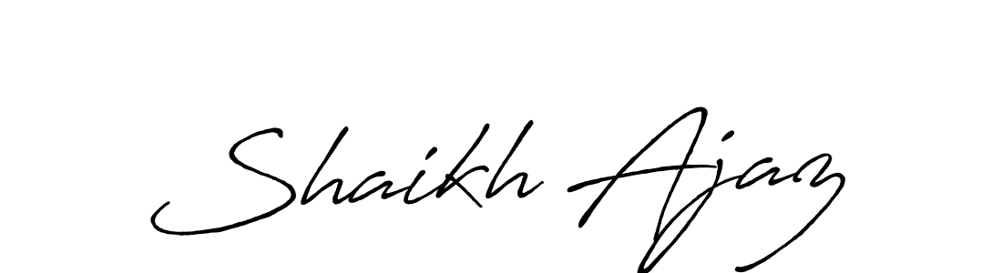 Similarly Antro_Vectra_Bolder is the best handwritten signature design. Signature creator online .You can use it as an online autograph creator for name Shaikh Ajaz. Shaikh Ajaz signature style 7 images and pictures png