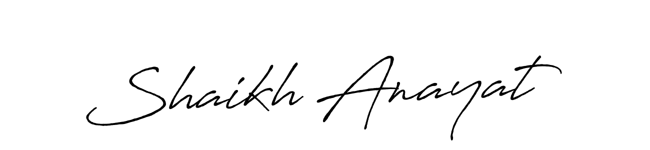 Once you've used our free online signature maker to create your best signature Antro_Vectra_Bolder style, it's time to enjoy all of the benefits that Shaikh Anayat name signing documents. Shaikh Anayat signature style 7 images and pictures png