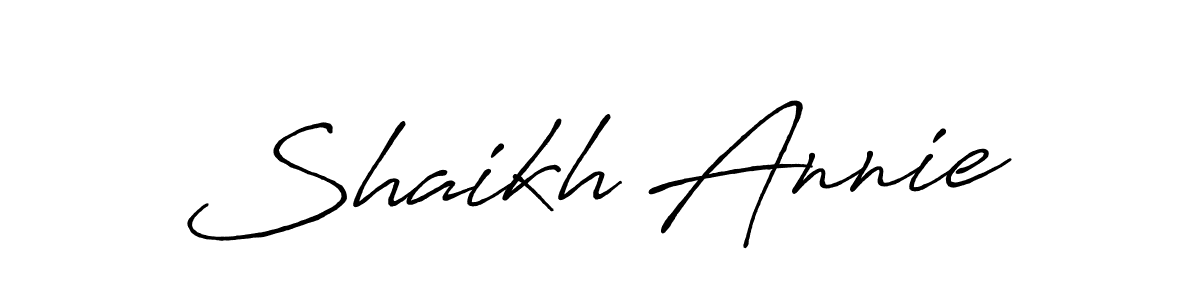 Once you've used our free online signature maker to create your best signature Antro_Vectra_Bolder style, it's time to enjoy all of the benefits that Shaikh Annie name signing documents. Shaikh Annie signature style 7 images and pictures png