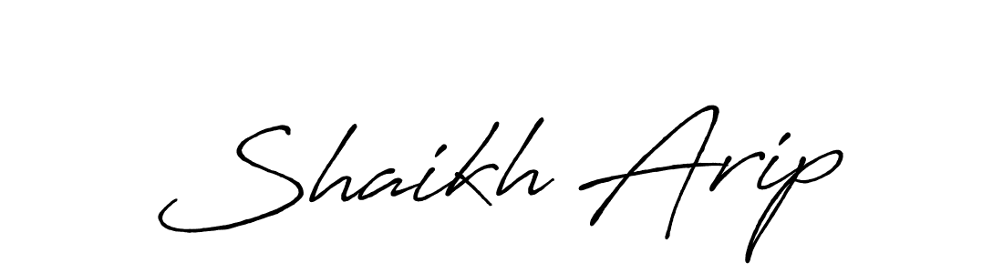 The best way (Antro_Vectra_Bolder) to make a short signature is to pick only two or three words in your name. The name Shaikh Arip include a total of six letters. For converting this name. Shaikh Arip signature style 7 images and pictures png