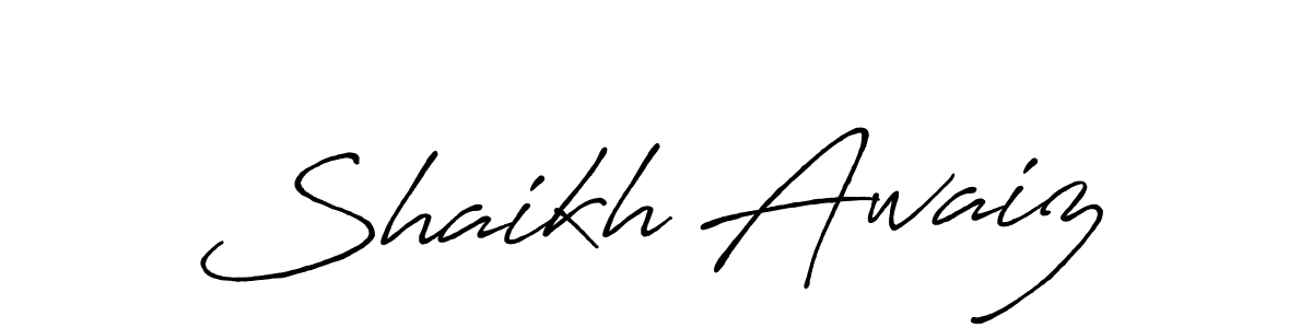 if you are searching for the best signature style for your name Shaikh Awaiz. so please give up your signature search. here we have designed multiple signature styles  using Antro_Vectra_Bolder. Shaikh Awaiz signature style 7 images and pictures png