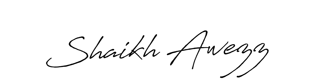 Shaikh Awezz stylish signature style. Best Handwritten Sign (Antro_Vectra_Bolder) for my name. Handwritten Signature Collection Ideas for my name Shaikh Awezz. Shaikh Awezz signature style 7 images and pictures png