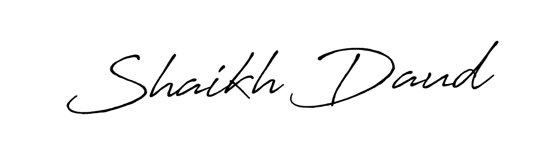 Once you've used our free online signature maker to create your best signature Antro_Vectra_Bolder style, it's time to enjoy all of the benefits that Shaikh Daud name signing documents. Shaikh Daud signature style 7 images and pictures png