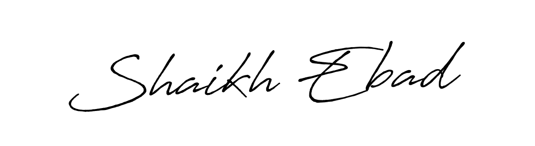 Make a beautiful signature design for name Shaikh Ebad. Use this online signature maker to create a handwritten signature for free. Shaikh Ebad signature style 7 images and pictures png