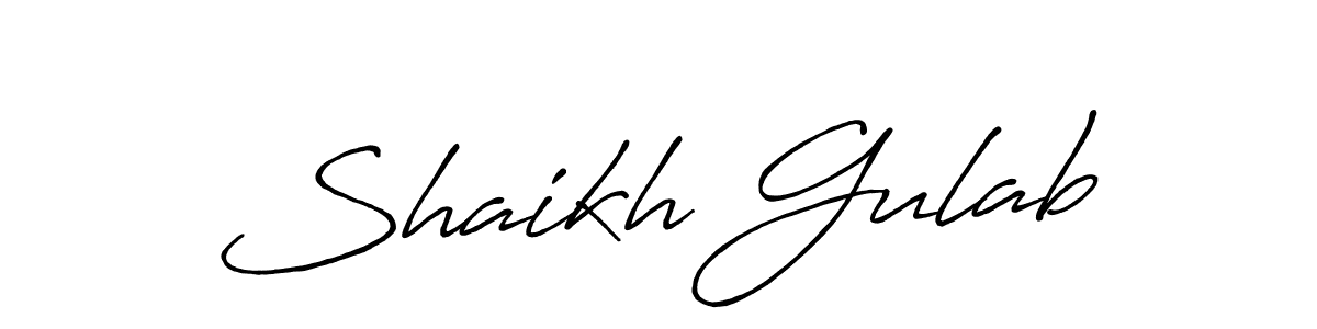 Make a beautiful signature design for name Shaikh Gulab. Use this online signature maker to create a handwritten signature for free. Shaikh Gulab signature style 7 images and pictures png