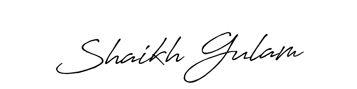 Once you've used our free online signature maker to create your best signature Antro_Vectra_Bolder style, it's time to enjoy all of the benefits that Shaikh Gulam name signing documents. Shaikh Gulam signature style 7 images and pictures png