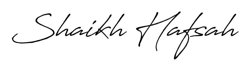 Upgrade your professional image with Shaikh Hafsah signature created with Antro_Vectra_Bolder font. Fast, free, and watermark-free download. Shaikh Hafsah signature style 7 images and pictures png