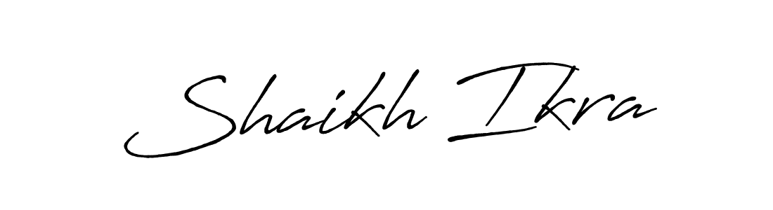 Similarly Antro_Vectra_Bolder is the best handwritten signature design. Signature creator online .You can use it as an online autograph creator for name Shaikh Ikra. Shaikh Ikra signature style 7 images and pictures png