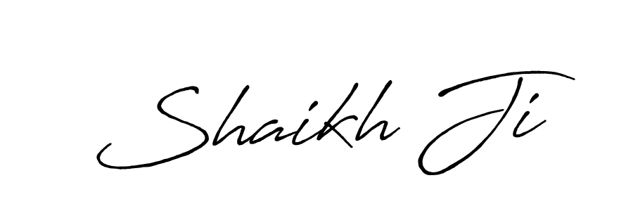 Create a beautiful signature design for name Shaikh Ji. With this signature (Antro_Vectra_Bolder) fonts, you can make a handwritten signature for free. Shaikh Ji signature style 7 images and pictures png