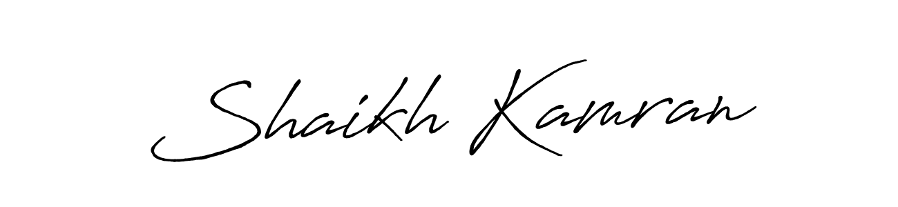 Similarly Antro_Vectra_Bolder is the best handwritten signature design. Signature creator online .You can use it as an online autograph creator for name Shaikh Kamran. Shaikh Kamran signature style 7 images and pictures png