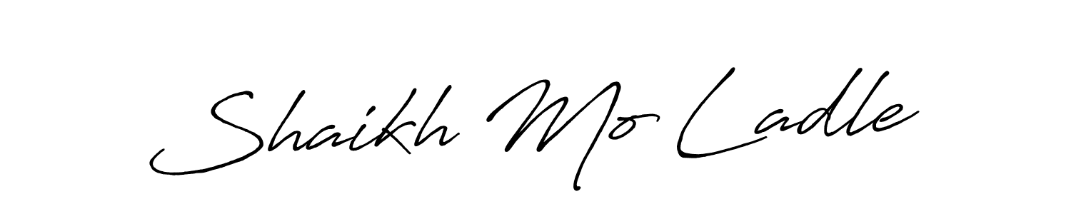 Use a signature maker to create a handwritten signature online. With this signature software, you can design (Antro_Vectra_Bolder) your own signature for name Shaikh Mo Ladle. Shaikh Mo Ladle signature style 7 images and pictures png