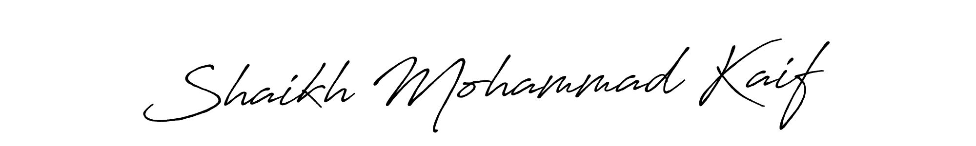 Use a signature maker to create a handwritten signature online. With this signature software, you can design (Antro_Vectra_Bolder) your own signature for name Shaikh Mohammad Kaif. Shaikh Mohammad Kaif signature style 7 images and pictures png