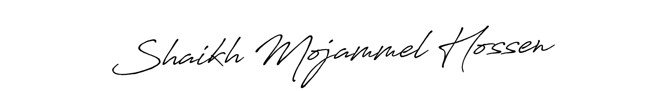 if you are searching for the best signature style for your name Shaikh Mojammel Hossen. so please give up your signature search. here we have designed multiple signature styles  using Antro_Vectra_Bolder. Shaikh Mojammel Hossen signature style 7 images and pictures png