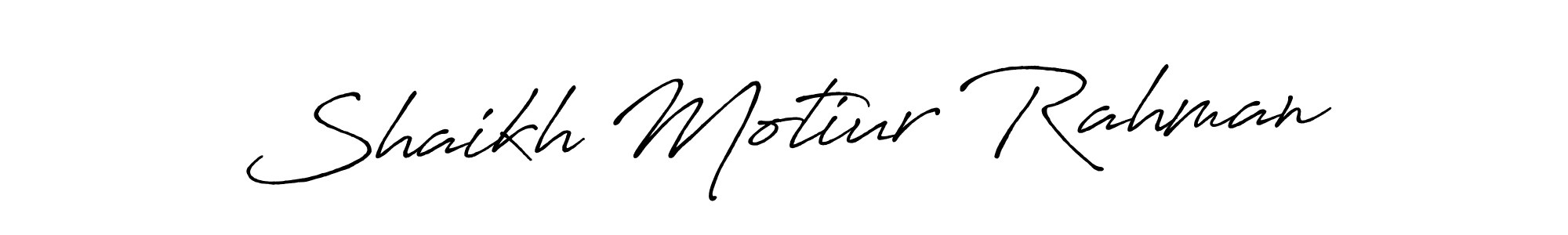 It looks lik you need a new signature style for name Shaikh Motiur Rahman. Design unique handwritten (Antro_Vectra_Bolder) signature with our free signature maker in just a few clicks. Shaikh Motiur Rahman signature style 7 images and pictures png