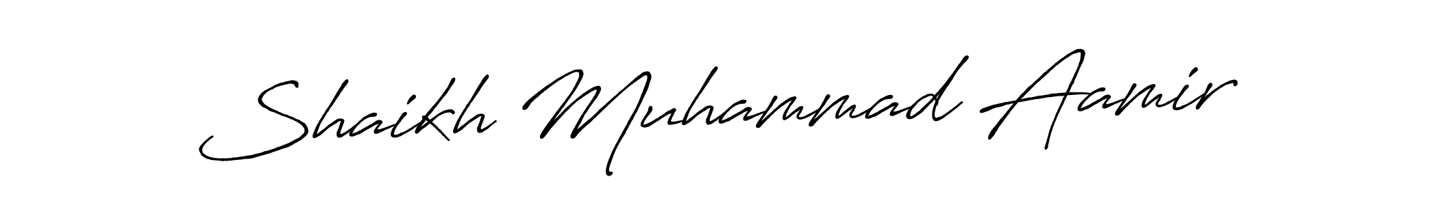It looks lik you need a new signature style for name Shaikh Muhammad Aamir. Design unique handwritten (Antro_Vectra_Bolder) signature with our free signature maker in just a few clicks. Shaikh Muhammad Aamir signature style 7 images and pictures png