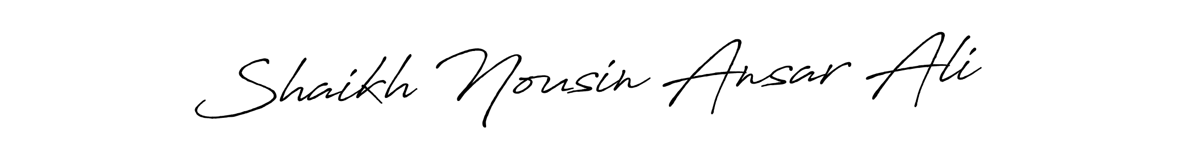 Similarly Antro_Vectra_Bolder is the best handwritten signature design. Signature creator online .You can use it as an online autograph creator for name Shaikh Nousin Ansar Ali. Shaikh Nousin Ansar Ali signature style 7 images and pictures png