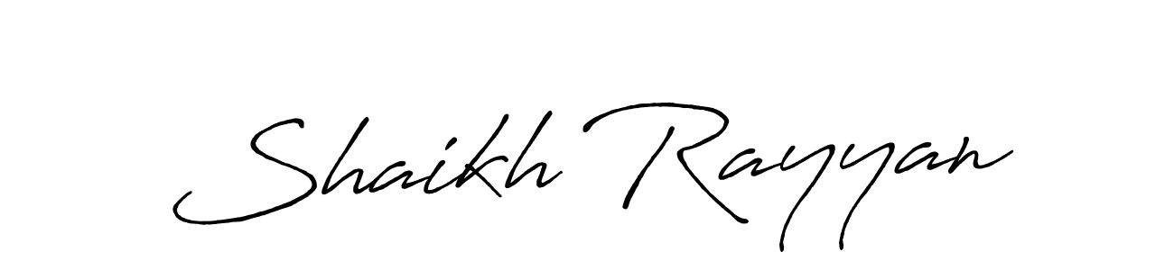 It looks lik you need a new signature style for name Shaikh Rayyan. Design unique handwritten (Antro_Vectra_Bolder) signature with our free signature maker in just a few clicks. Shaikh Rayyan signature style 7 images and pictures png