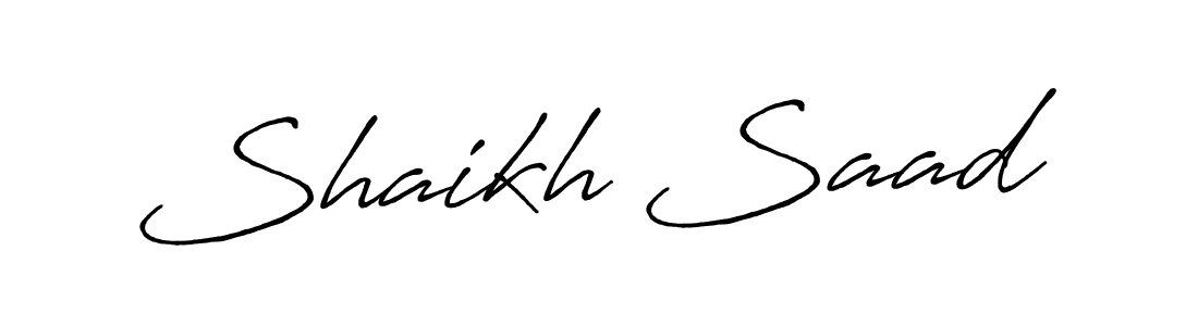 Make a short Shaikh Saad signature style. Manage your documents anywhere anytime using Antro_Vectra_Bolder. Create and add eSignatures, submit forms, share and send files easily. Shaikh Saad signature style 7 images and pictures png