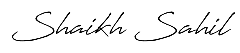 Make a beautiful signature design for name Shaikh Sahil. With this signature (Antro_Vectra_Bolder) style, you can create a handwritten signature for free. Shaikh Sahil signature style 7 images and pictures png