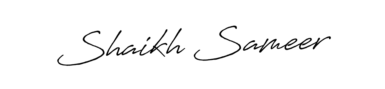 This is the best signature style for the Shaikh Sameer name. Also you like these signature font (Antro_Vectra_Bolder). Mix name signature. Shaikh Sameer signature style 7 images and pictures png
