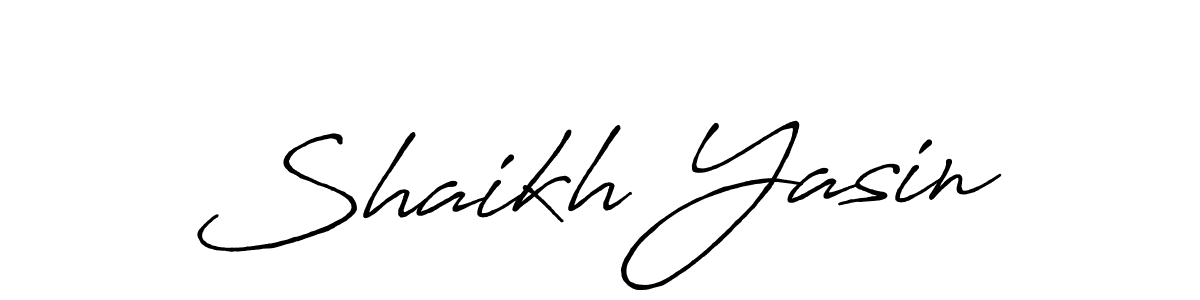 Shaikh Yasin stylish signature style. Best Handwritten Sign (Antro_Vectra_Bolder) for my name. Handwritten Signature Collection Ideas for my name Shaikh Yasin. Shaikh Yasin signature style 7 images and pictures png