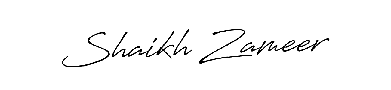 How to Draw Shaikh Zameer signature style? Antro_Vectra_Bolder is a latest design signature styles for name Shaikh Zameer. Shaikh Zameer signature style 7 images and pictures png