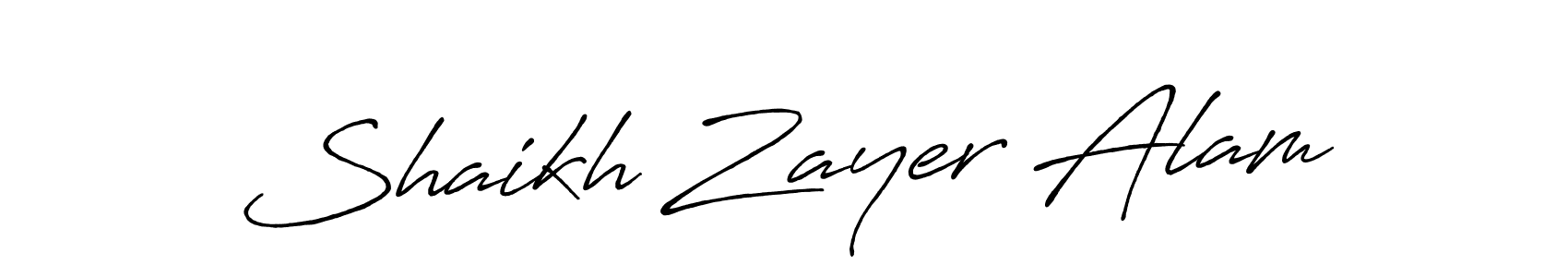The best way (Antro_Vectra_Bolder) to make a short signature is to pick only two or three words in your name. The name Shaikh Zayer Alam include a total of six letters. For converting this name. Shaikh Zayer Alam signature style 7 images and pictures png