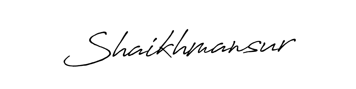 It looks lik you need a new signature style for name Shaikhmansur. Design unique handwritten (Antro_Vectra_Bolder) signature with our free signature maker in just a few clicks. Shaikhmansur signature style 7 images and pictures png