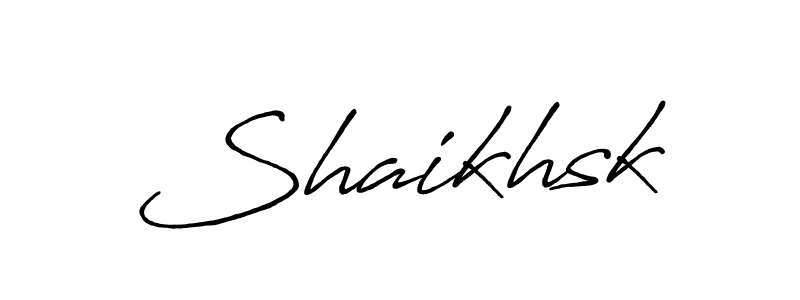 Make a beautiful signature design for name Shaikhsk. Use this online signature maker to create a handwritten signature for free. Shaikhsk signature style 7 images and pictures png