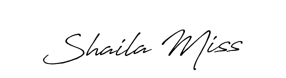 Use a signature maker to create a handwritten signature online. With this signature software, you can design (Antro_Vectra_Bolder) your own signature for name Shaila Miss. Shaila Miss signature style 7 images and pictures png