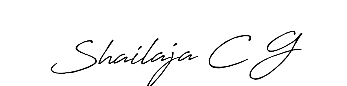 Also You can easily find your signature by using the search form. We will create Shailaja C G name handwritten signature images for you free of cost using Antro_Vectra_Bolder sign style. Shailaja C G signature style 7 images and pictures png