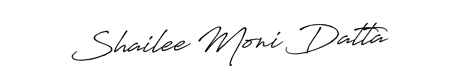 Use a signature maker to create a handwritten signature online. With this signature software, you can design (Antro_Vectra_Bolder) your own signature for name Shailee Moni Datta. Shailee Moni Datta signature style 7 images and pictures png