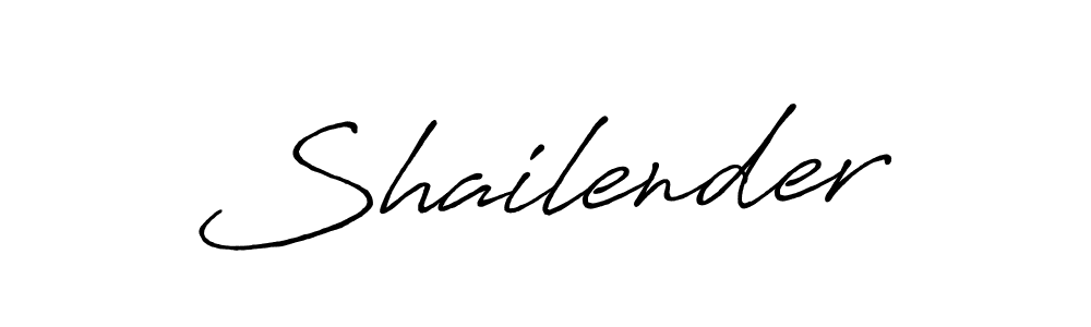 Create a beautiful signature design for name Shailender. With this signature (Antro_Vectra_Bolder) fonts, you can make a handwritten signature for free. Shailender signature style 7 images and pictures png